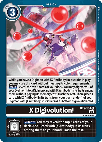 X Digivolution! — Booster X RECORD [BT09] BT9-104