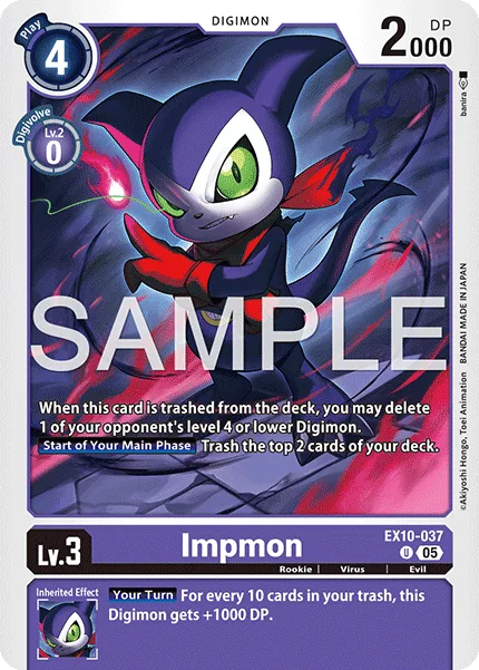 Impmon — Extra Booster SINISTER ORDER [EX-10] EX10-037