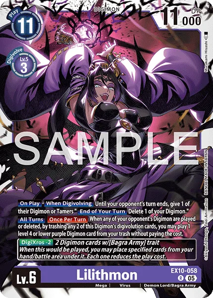 Lilithmon — Extra Booster SINISTER ORDER [EX-10] EX10-058
