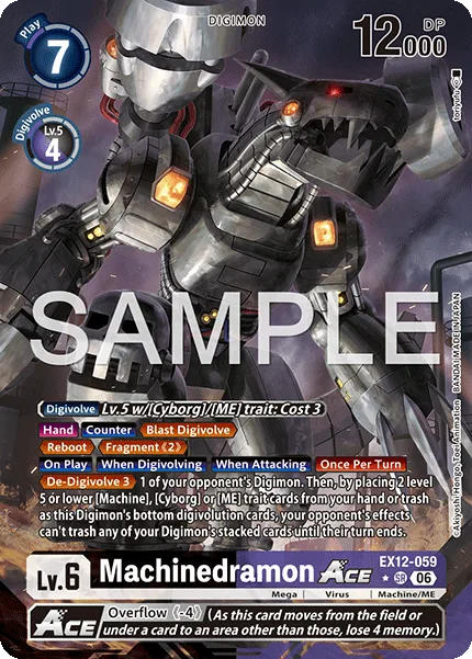 Machinedramon ACE — Extra Booster DIGITAL WORLD SHAMBALA [EX-12] EX12-059