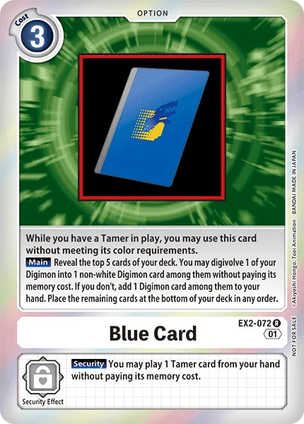 Blue Card — Large-Scale Tournaments EX2-072