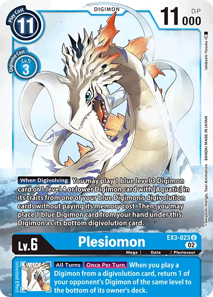Plesiomon — Theme Booster DRACONIC ROAR [EX-03] EX3-023