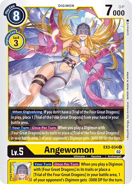 Angewomon — Theme Booster DRACONIC ROAR [EX-03] EX3-034