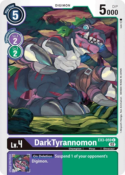 DarkTyrannomon — Theme Booster DRACONIC ROAR [EX-03] EX3-059