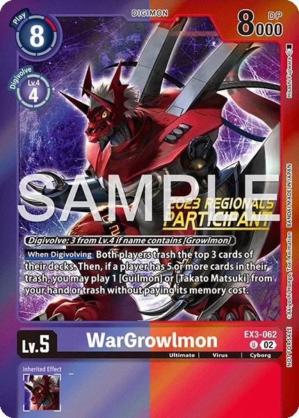WarGrowlmon — Large-Scale Tournaments EX3-062