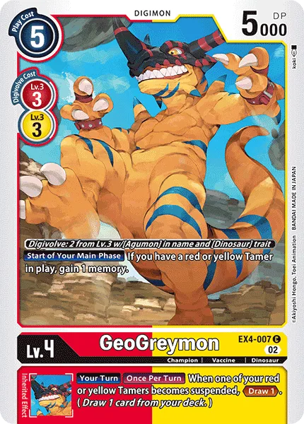 GeoGreymon — Theme Booster ALTERNATIVE BEING [EX04] EX4-007