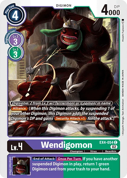 Wendigomon — Theme Booster ALTERNATIVE BEING [EX04] EX4-054