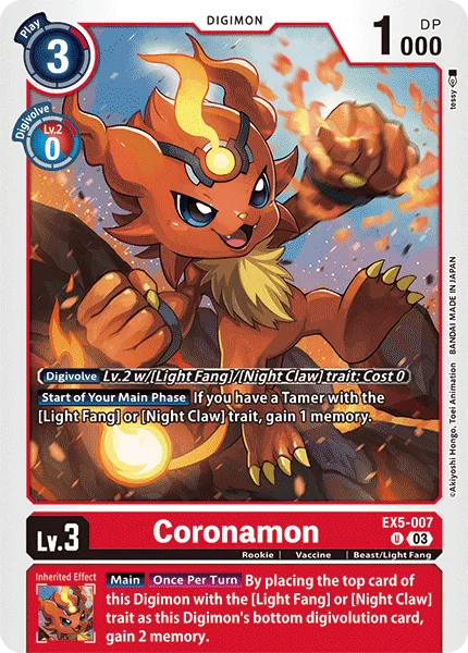 Coronamon — Theme Booster ANIMAL COLOSSEUM [EX05] EX5-007