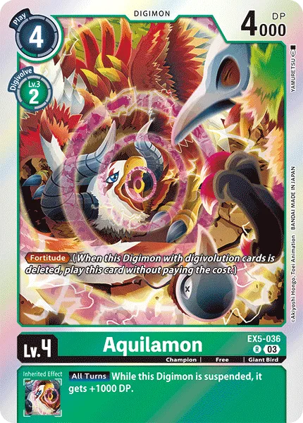 Aquilamon — Theme Booster ANIMAL COLOSSEUM [EX05] EX5-036