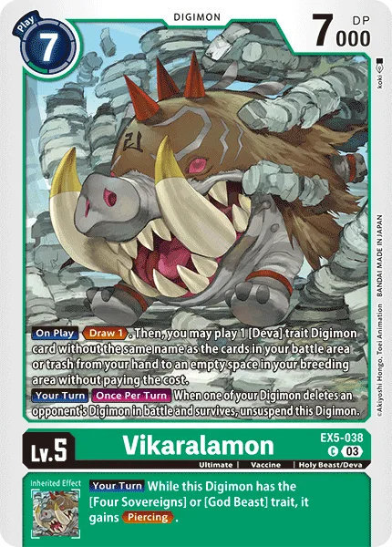 Vikaralamon — Theme Booster ANIMAL COLOSSEUM [EX05] EX5-038