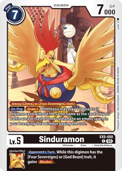 Sinduramon — Theme Booster ANIMAL COLOSSEUM [EX05] EX5-050