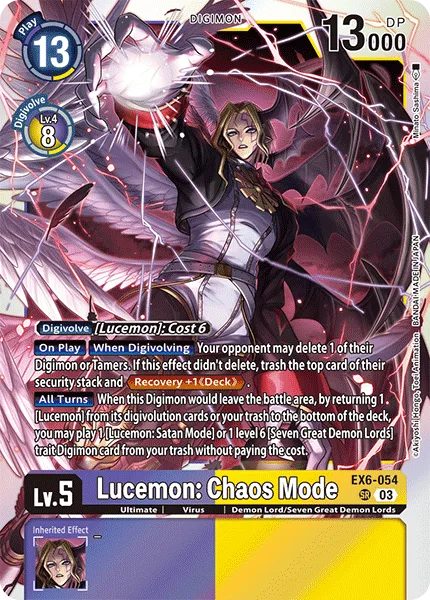 Lucemon: Chaos Mode — Theme Booster INFERNAL ASCENSION [EX06] EX6-054