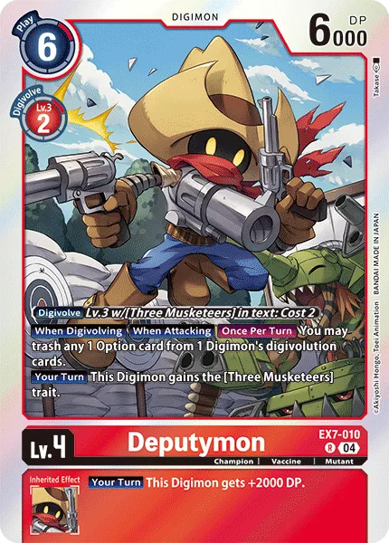 Deputymon — Extra Booster DIGIMON LIBERATOR [EX07] EX7-010