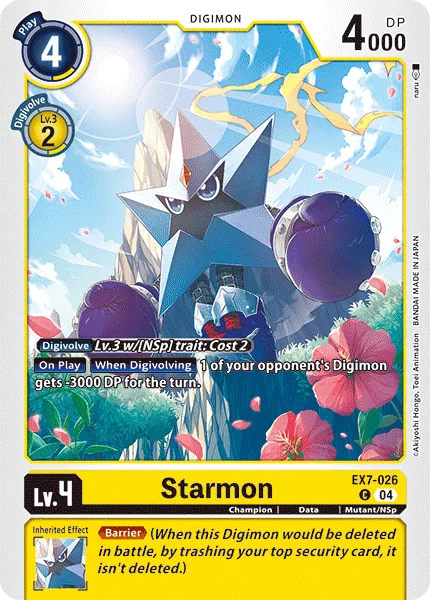 Starmon — Extra Booster DIGIMON LIBERATOR [EX07] EX7-026
