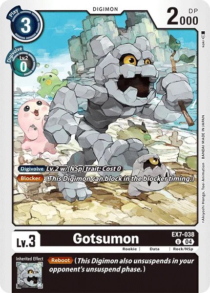 Gotsumon — Extra Booster DIGIMON LIBERATOR [EX07] EX7-038
