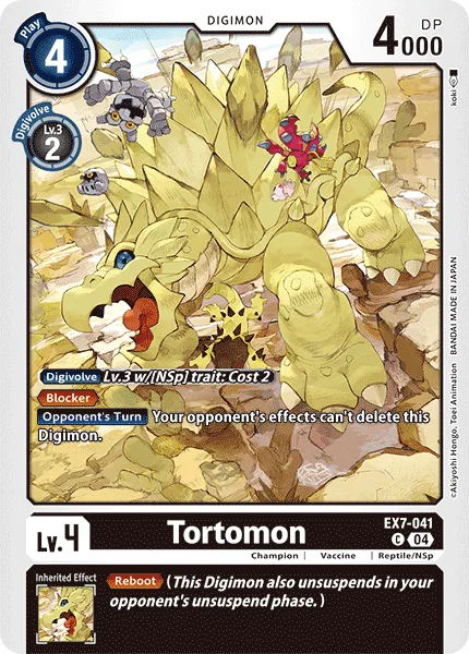 Tortomon — Extra Booster DIGIMON LIBERATOR [EX07] EX7-041