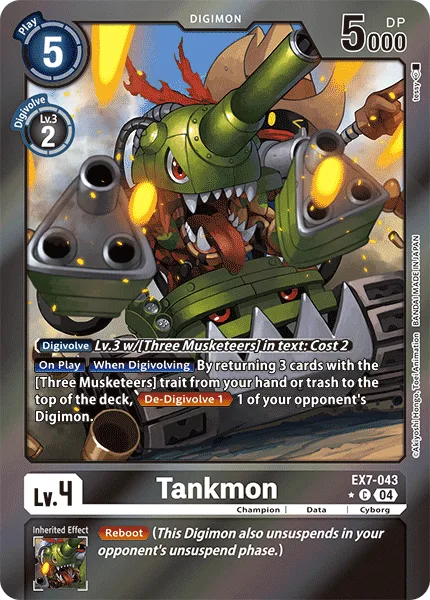 Tankmon — Extra Booster DIGIMON LIBERATOR [EX07] EX7-043