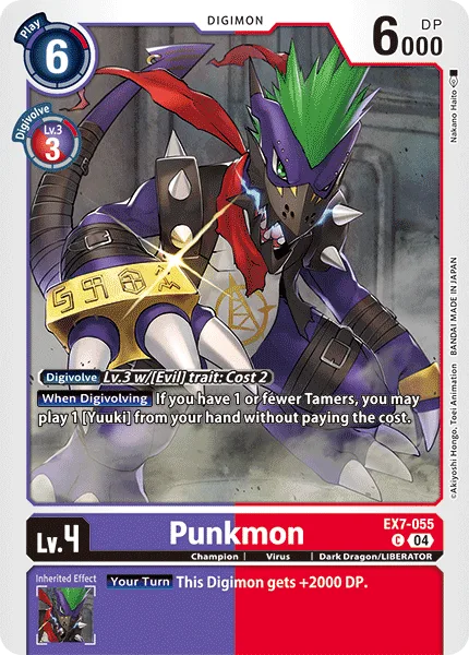 Punkmon — Extra Booster DIGIMON LIBERATOR [EX07] EX7-055