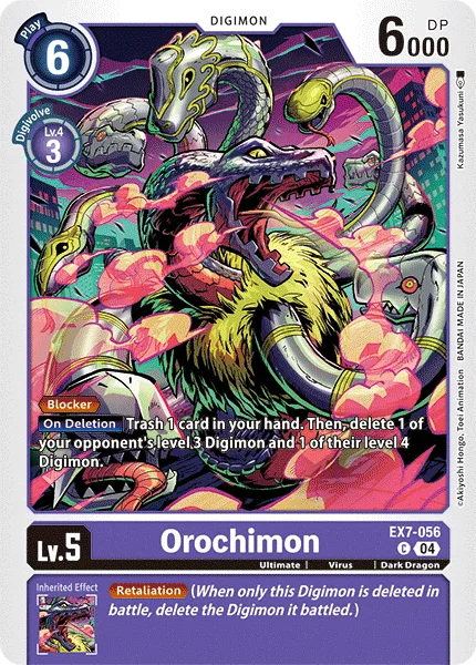 Orochimon — Extra Booster DIGIMON LIBERATOR [EX07] EX7-056