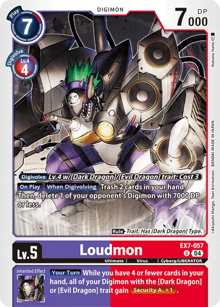 Loudmon — Extra Booster DIGIMON LIBERATOR [EX07] EX7-057