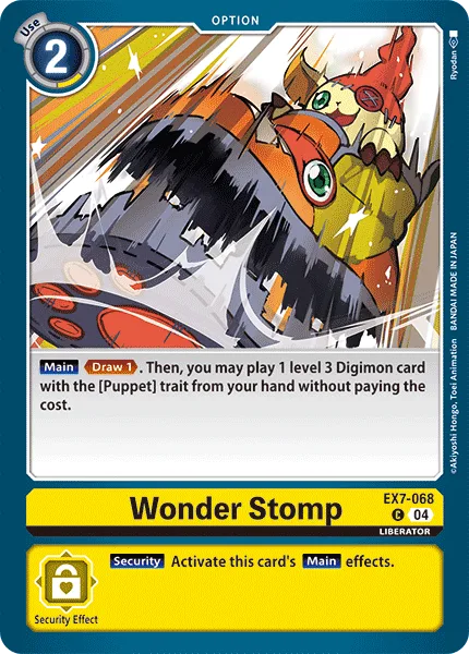 Wonder Stomp — Extra Booster DIGIMON LIBERATOR [EX07] EX7-068