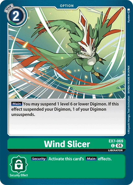 Wind Slicer — Extra Booster DIGIMON LIBERATOR [EX07] EX7-069