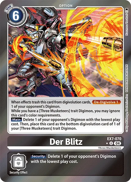 Der Blitz — Extra Booster DIGIMON LIBERATOR [EX07] EX7-070