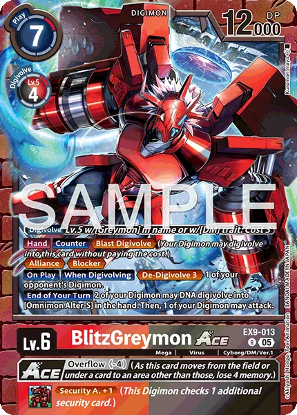 BlitzGreymon ACE — Extra Booster VERSUS MONSTERS [EX-09] EX9-013