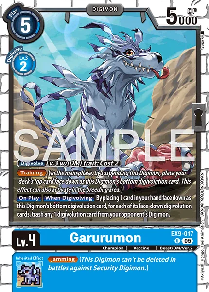 Garurumon — Extra Booster VERSUS MONSTERS [EX-09] EX9-017