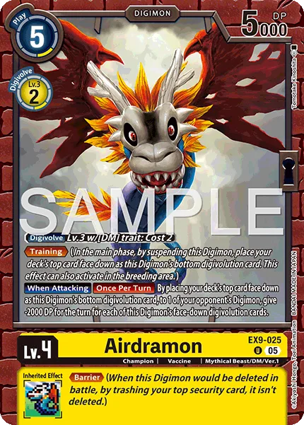 Airdramon — Extra Booster VERSUS MONSTERS [EX-09] EX9-025