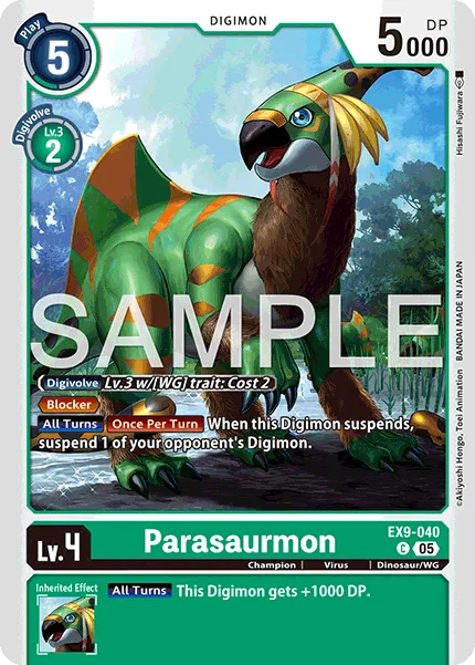 Parasaurmon — Extra Booster VERSUS MONSTERS [EX-09] EX9-040