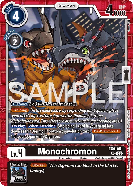 Monochromon — Extra Booster VERSUS MONSTERS [EX-09] EX9-051