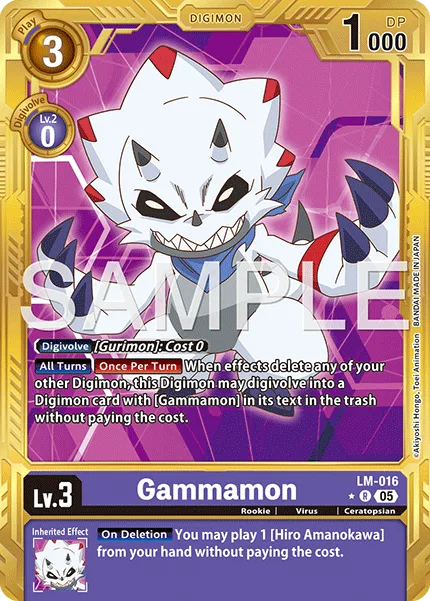 Gammamon — Advanced Booster DIGIMON GENERATION [AD-01] LM-016