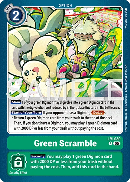 Green Scramble — Advanced Booster DIGIMON GENERATION [AD-01] LM-030