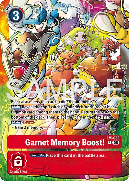 Garnet Memory Boost! — Starter Deck DIGIMON DATA SQUAD [ST-24] LM-033