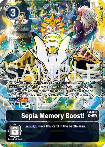 Sepia Memory Boost! — Starter Deck DIGIMON DATA SQUAD [ST-24] LM-037