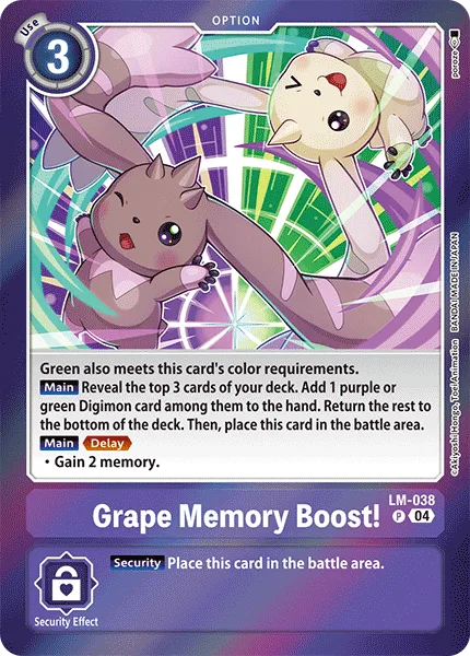 Grape Memory Boost! — SPECIAL LIMITED SET LM-038
