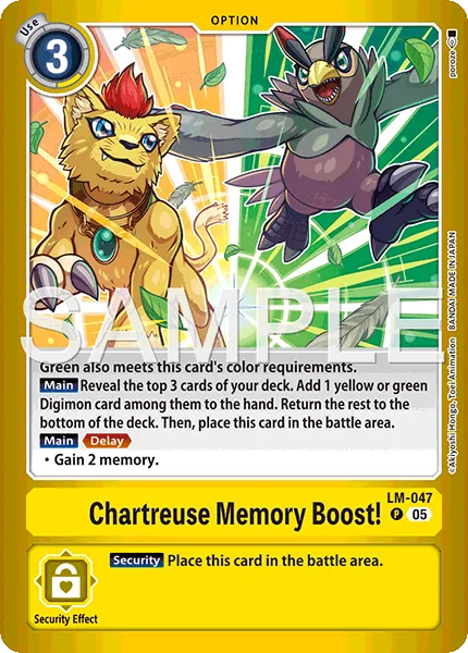 Chartreuse Memory Boost! — Limited Card Pack BILLION BULLET [LM-06] LM-047
