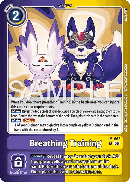 Breathing Training — Limited Card Pack FINAL CREST [LM-08] LM-062