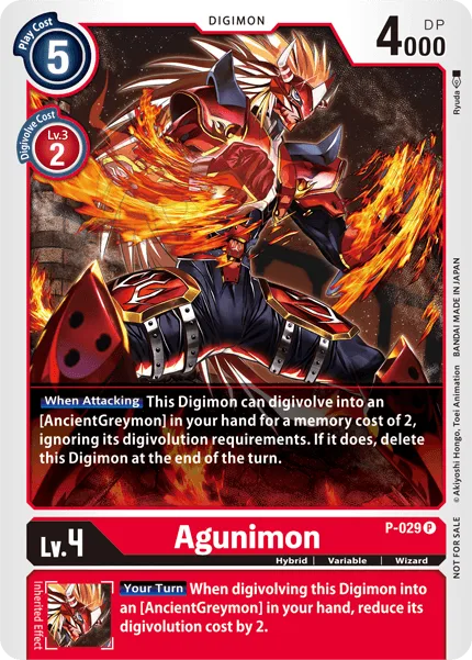 Agunimon — Promo Cards (P-Numbered) P-029