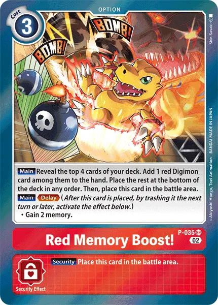 Red Memory Boost! — RESURGENCE BOOSTER [RB01] P-035