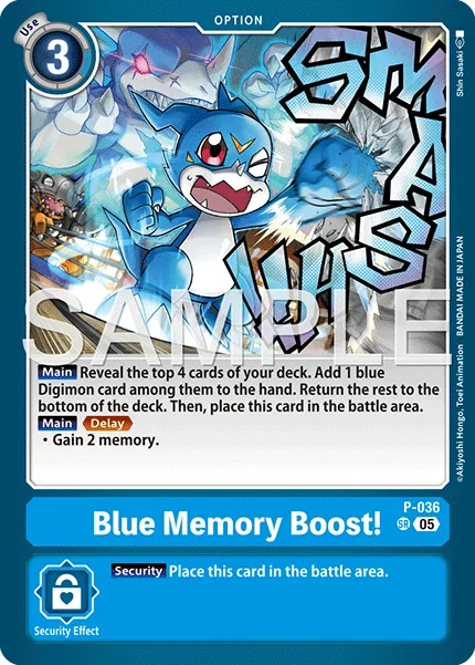 Blue Memory Boost! — Advanced Booster DIGIMON GENERATION [AD-01] P-036