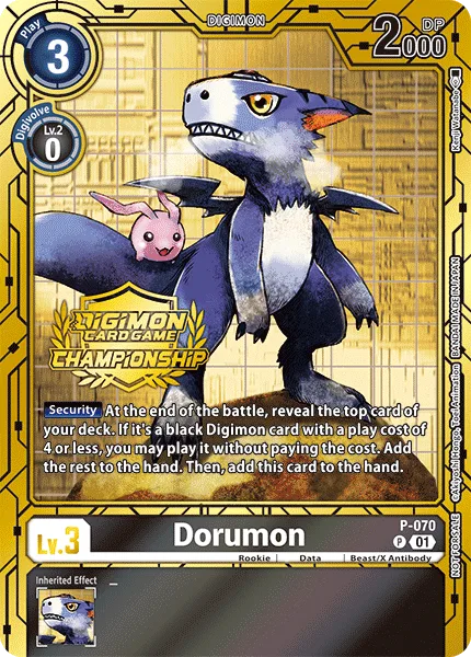 Dorumon — Large-Scale Tournaments P-070