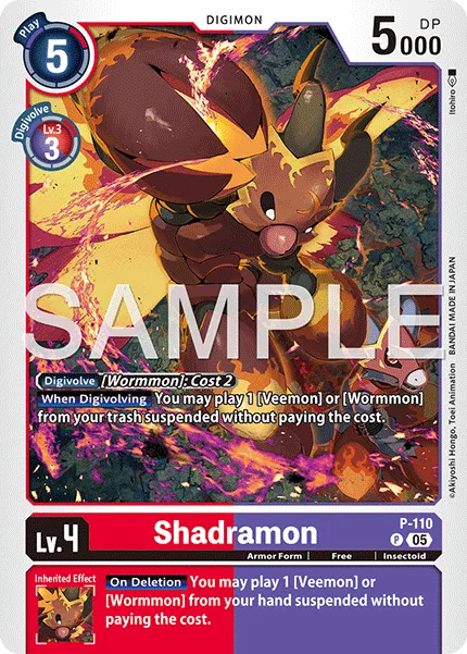 Shadramon — Advanced Booster DIGIMON GENERATION [AD-01] P-110