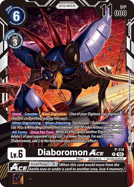 Diaboromon Ace — Promo Cards (P-Numbered) P-114