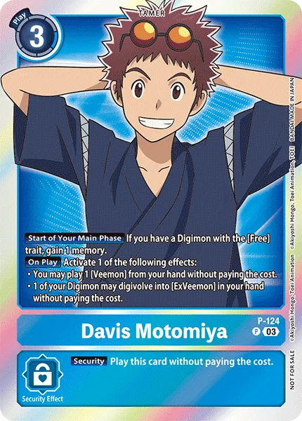 Davis Motomiya — Promo Cards (P-Numbered) P-124