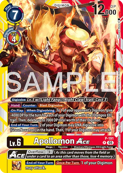 Apollomon ACE — Promo Cards (P-Numbered) P-191