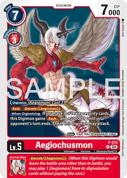 Aegiochusmon — Promo Cards (P-Numbered) P-213