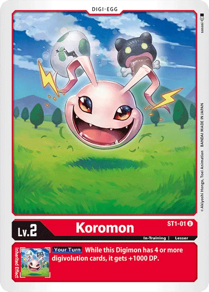 Koromon — Starter Deck GAIA RED [ST-1] ST1-01