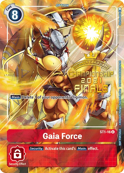 Gaia Force — Large-Scale Tournaments ST1-16